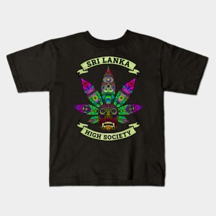 Sri Lanka Ganja Yaka Mask (Devil Mask) High Society iv Kids T-Shirt